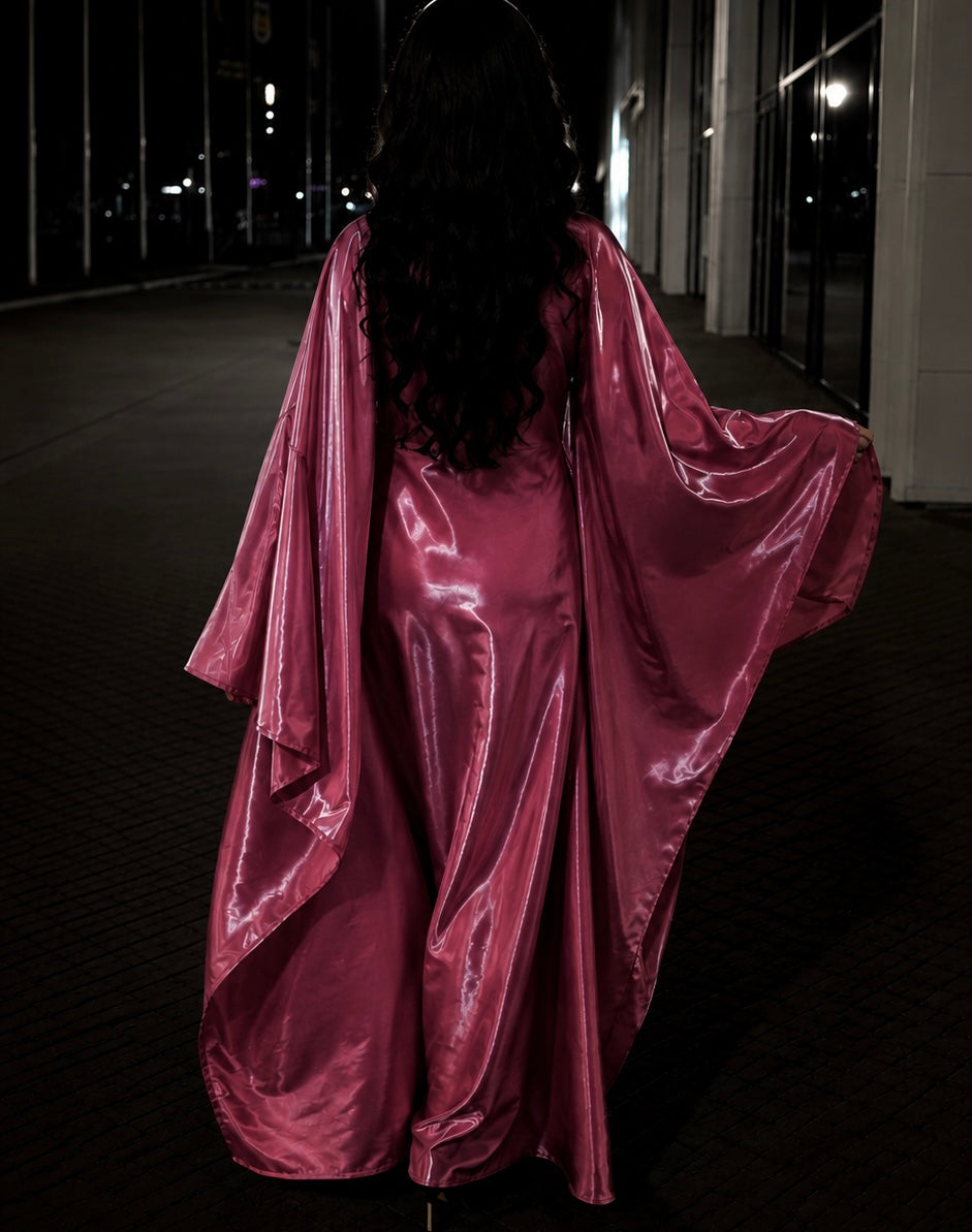 Butterfly Abaya in Pink