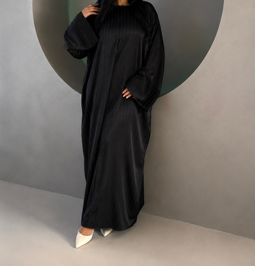 Luxury Glitter Batwing Abaya