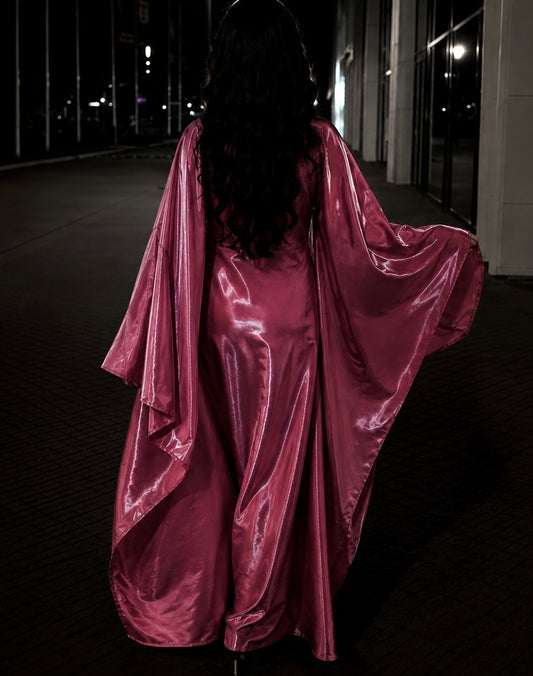 Butterfly Abaya in Pink