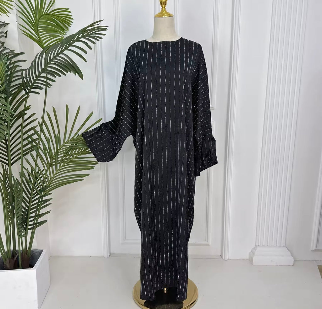 Luxury Glitter Batwing Abaya