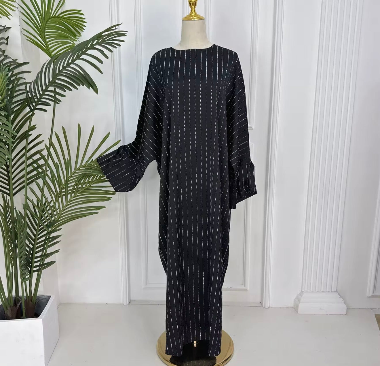 Luxury Glitter Batwing Abaya