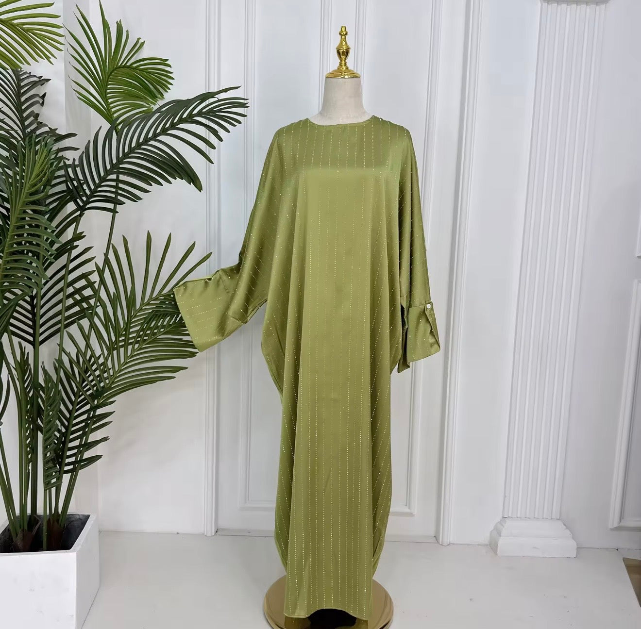 Luxury Glitter Batwing Abaya