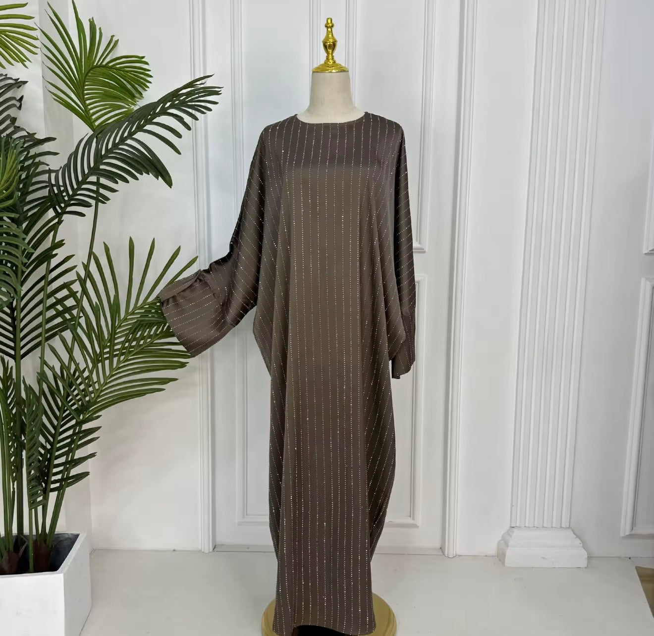 Luxury Glitter Batwing Abaya