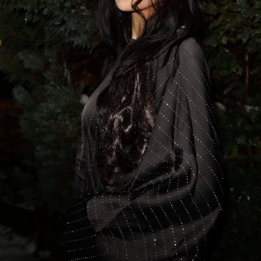 Luxury Glitter Batwing Abaya