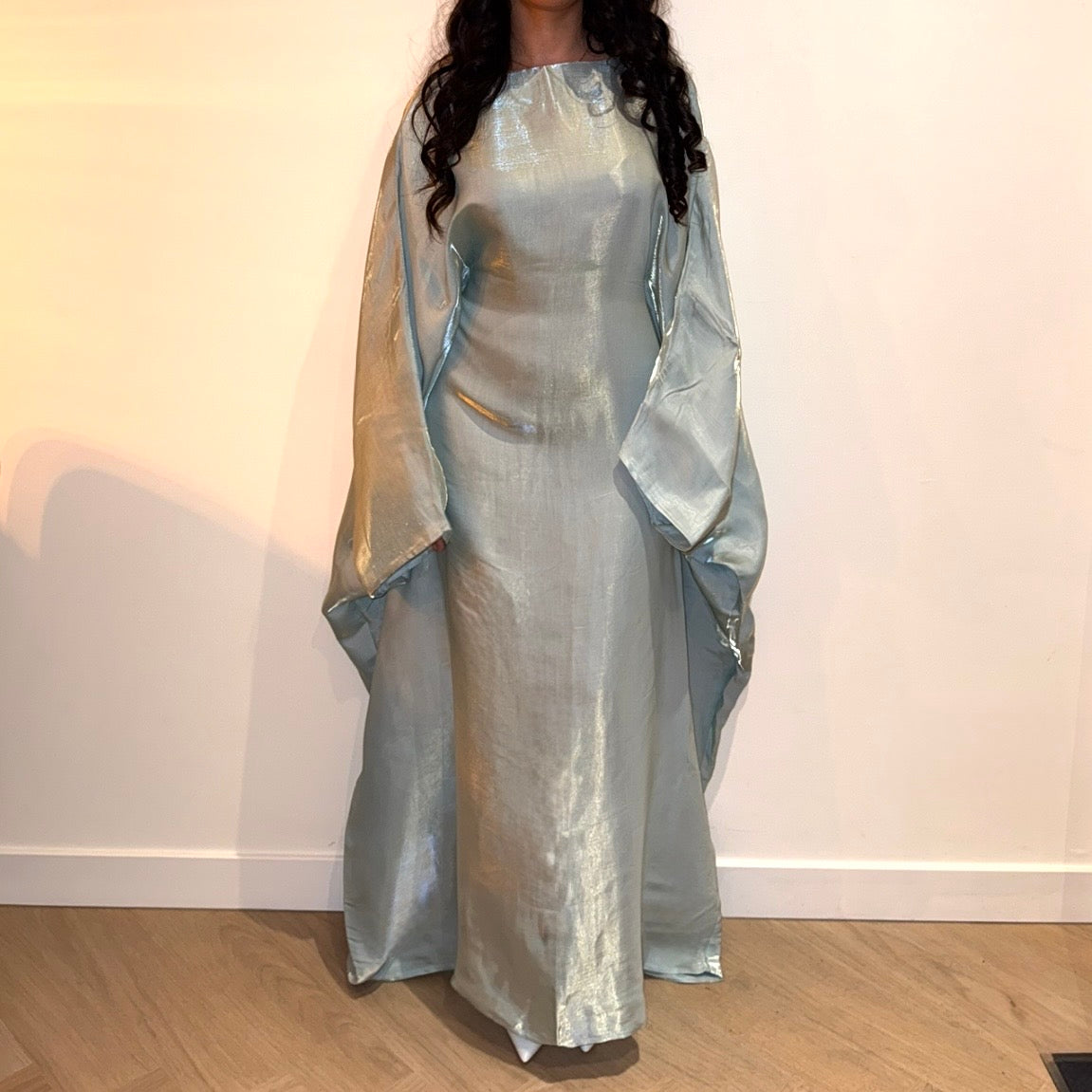 Butterfly Abaya in Light Blue