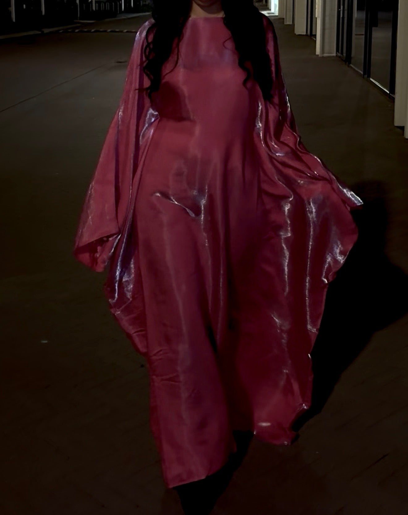 Butterfly Abaya in Pink